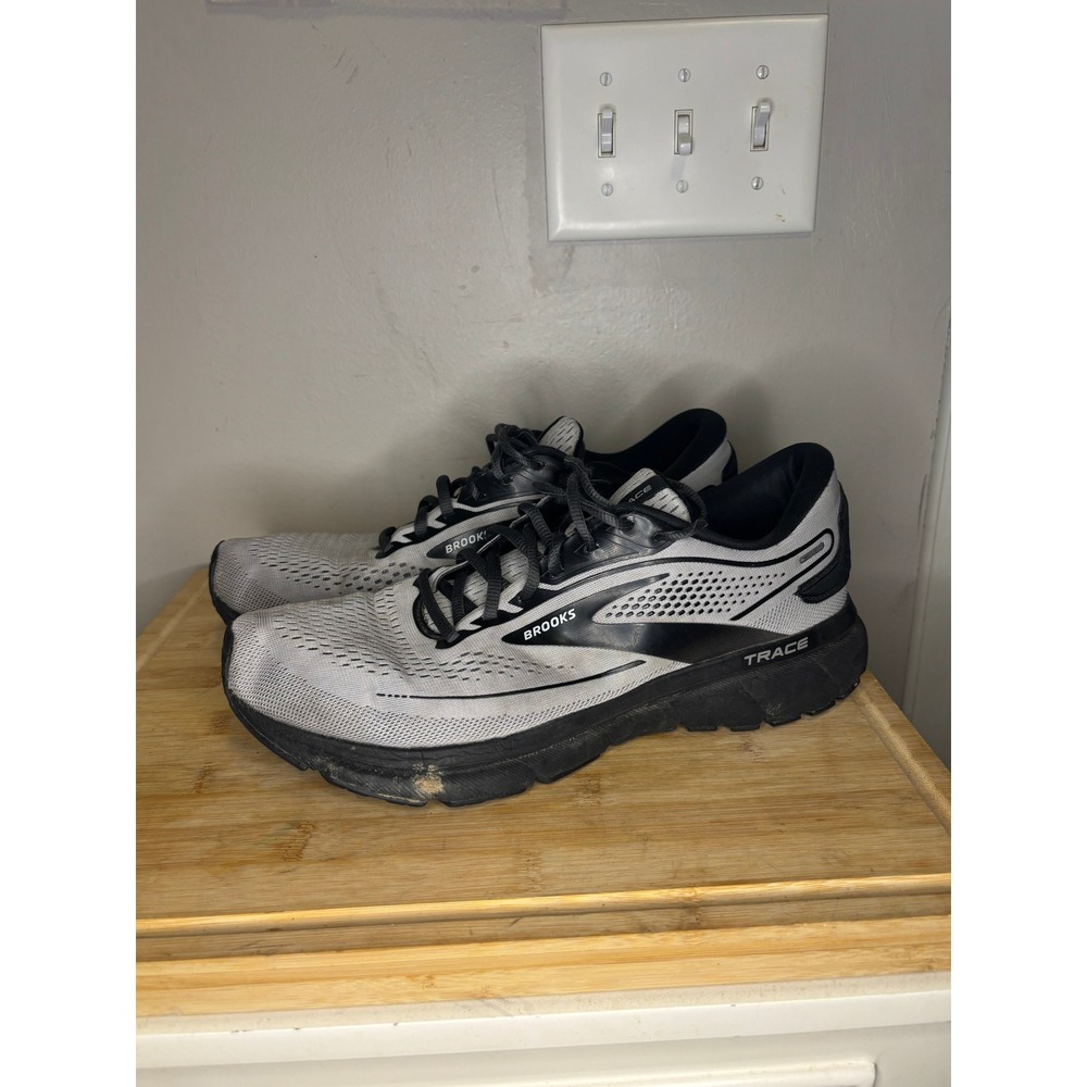 Brooks Trace 2 Mens Running Shoes Grey Black 1103881D048 Size 11